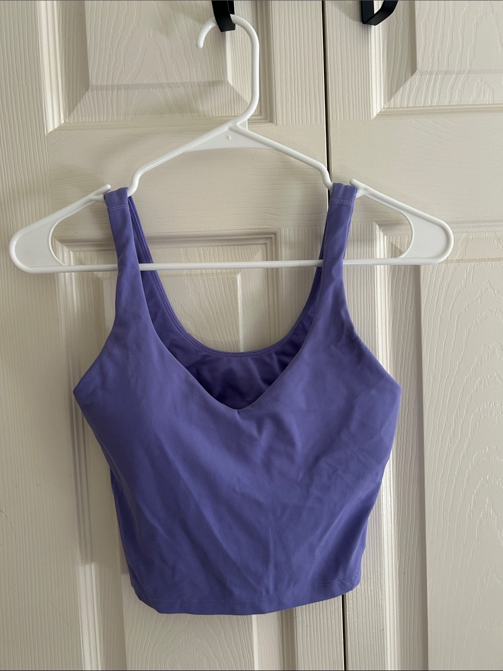 Purple V-Neck Women’s Crop Tank Top